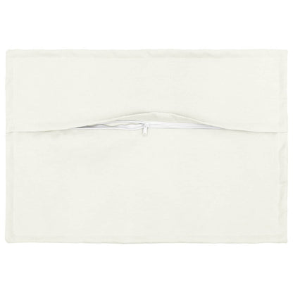 vidaXL Cushion with Pillow HOUTEN 6 pcs White Faux Linen