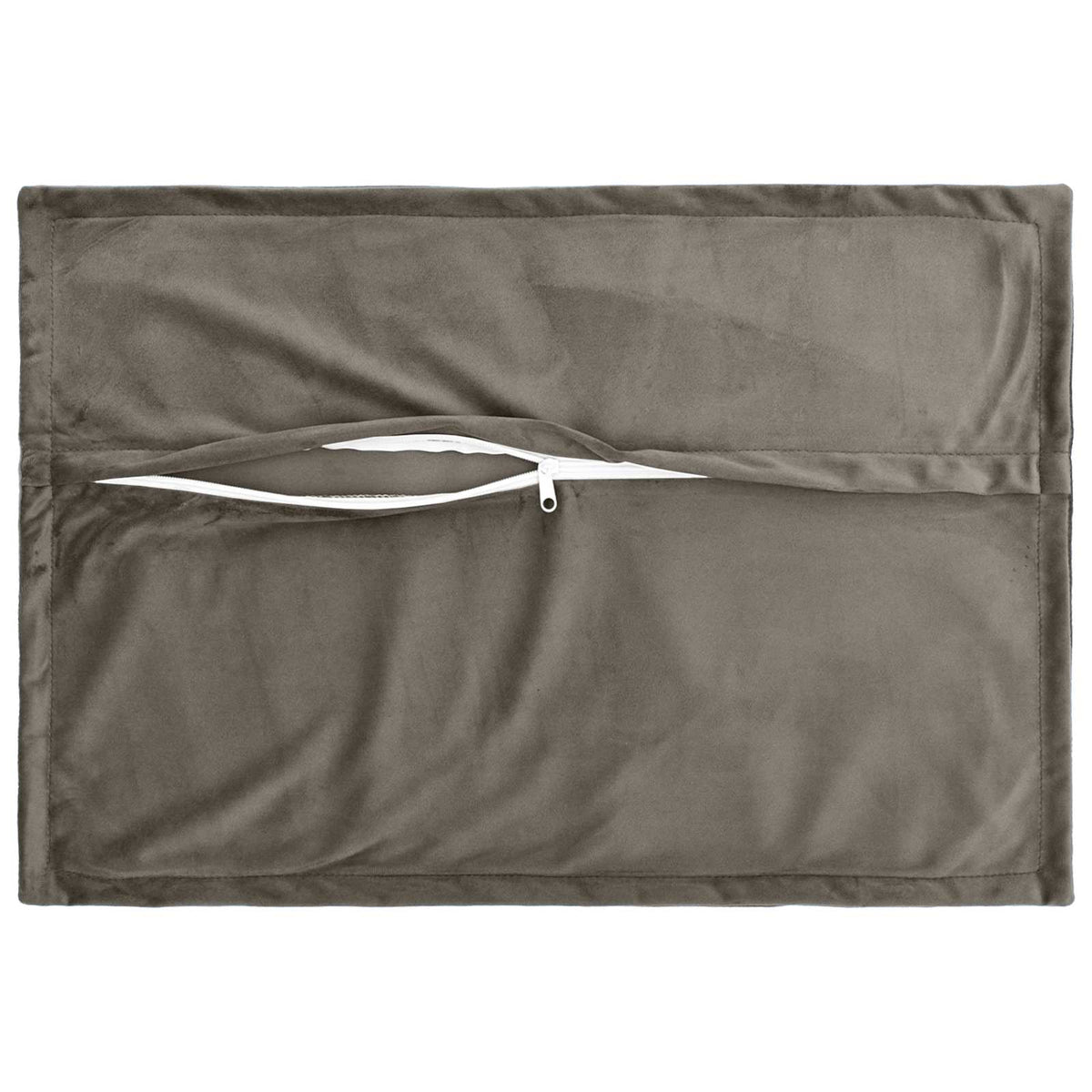 vidaXL Cushion with Pillow HOUTEN 6 pcs Light Grey Velvet