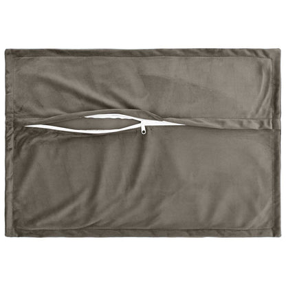 vidaXL Cushion with Pillow HOUTEN 6 pcs Light Grey Velvet