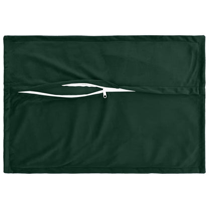 vidaXL Cushion with Pillow HOUTEN 6 pcs Dark Green Velvet