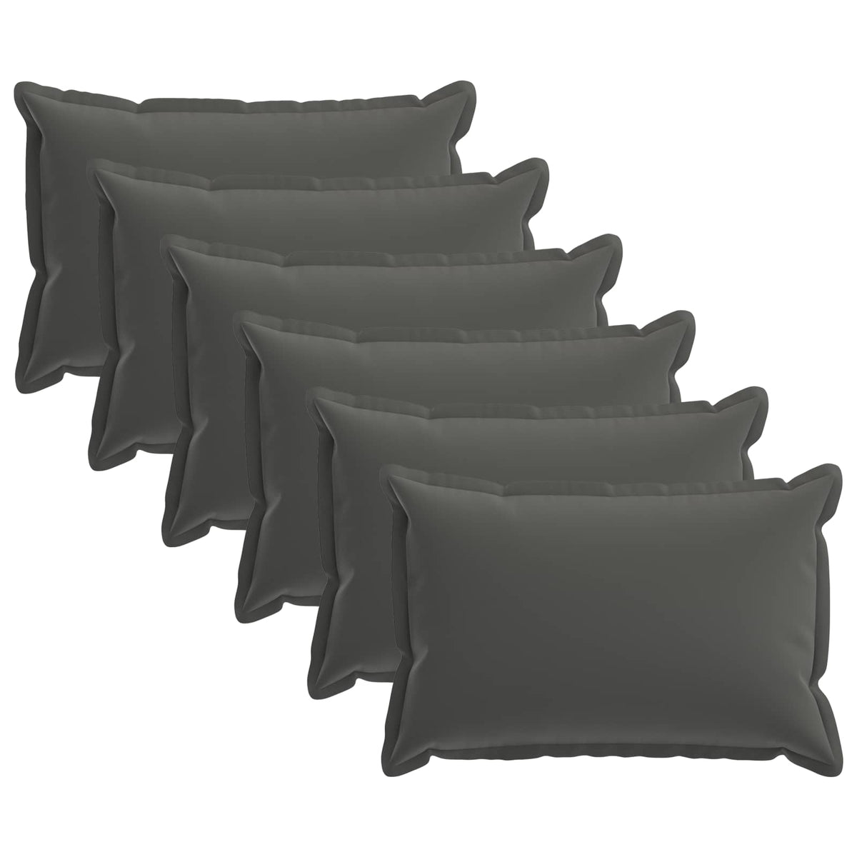 vidaXL Cushion with Pillow HOUTEN 6 pcs Anthracite Polyester