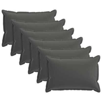 vidaXL Cushion with Pillow HOUTEN 6 pcs Anthracite Polyester