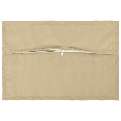 vidaXL Cushion with Pillow HOUTEN 6 pcs Beige Polyester