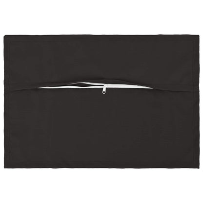 vidaXL Cushion with Pillow HOUTEN 2 pcs Black Polyester