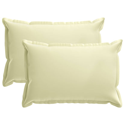 vidaXL Cushion with Pillow HOUTEN 2 pcs Cream Polyester