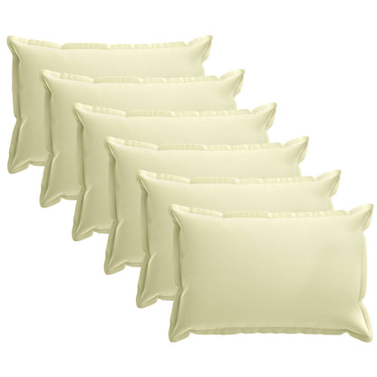 vidaXL Cushion with Pillow HOUTEN 6 pcs Cream Polyester