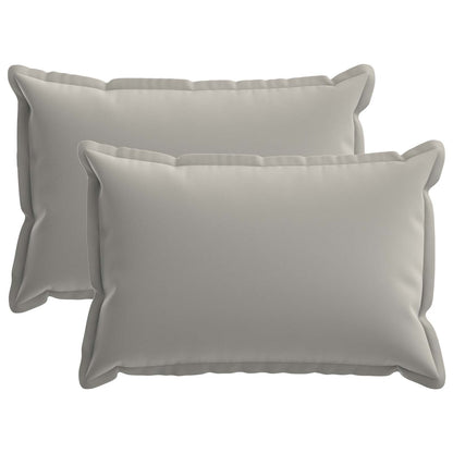 vidaXL Cushion with Pillow HOUTEN 2 pcs Grey Polyester