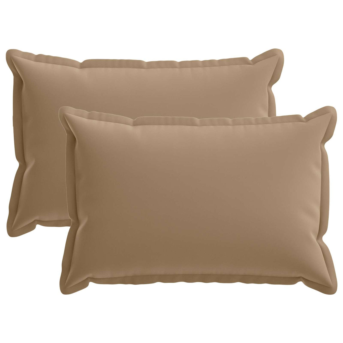 vidaXL Cushion with Pillow HOUTEN 2 pcs Taupe Polyester