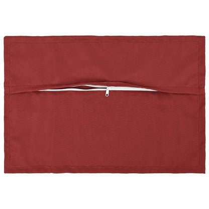 vidaXL Cushion with Pillow HOUTEN 2 pcs Wine Red Polyester