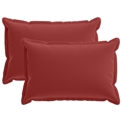 vidaXL Cushion with Pillow HOUTEN 2 pcs Wine Red Polyester