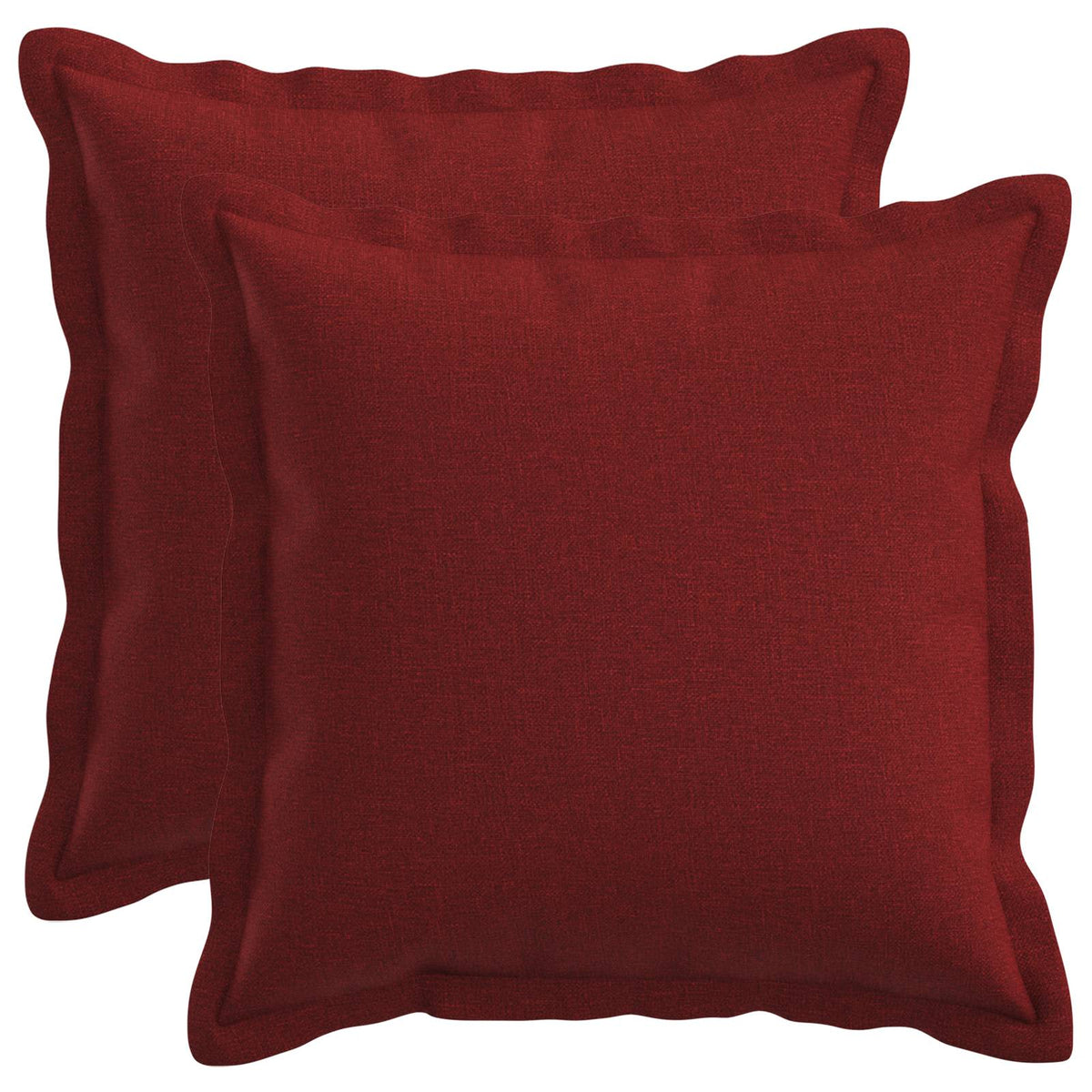vidaXL Cushion with Pillow HOUTEN 2 pcs Wine Red Faux Linen