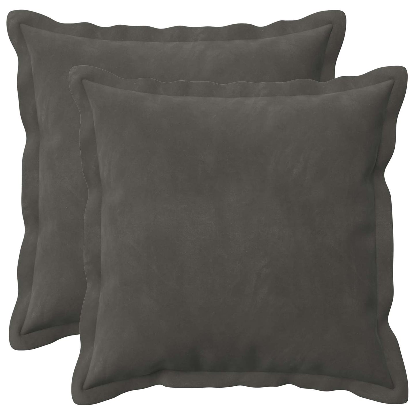 vidaXL Cushion with Pillow HOUTEN 2 pcs Dark Grey Velvet