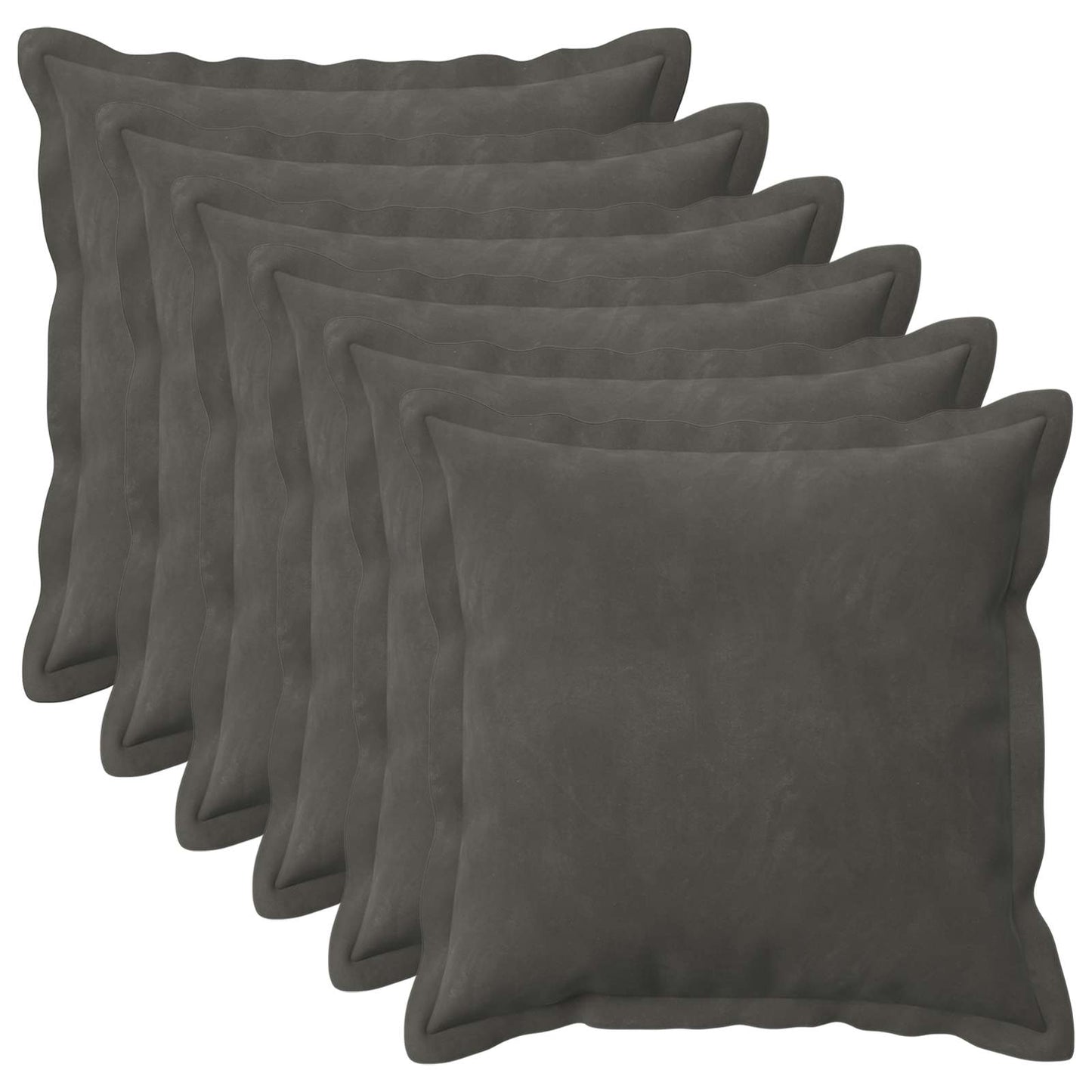 vidaXL Cushion with Pillow HOUTEN 6 pcs Dark Grey Velvet