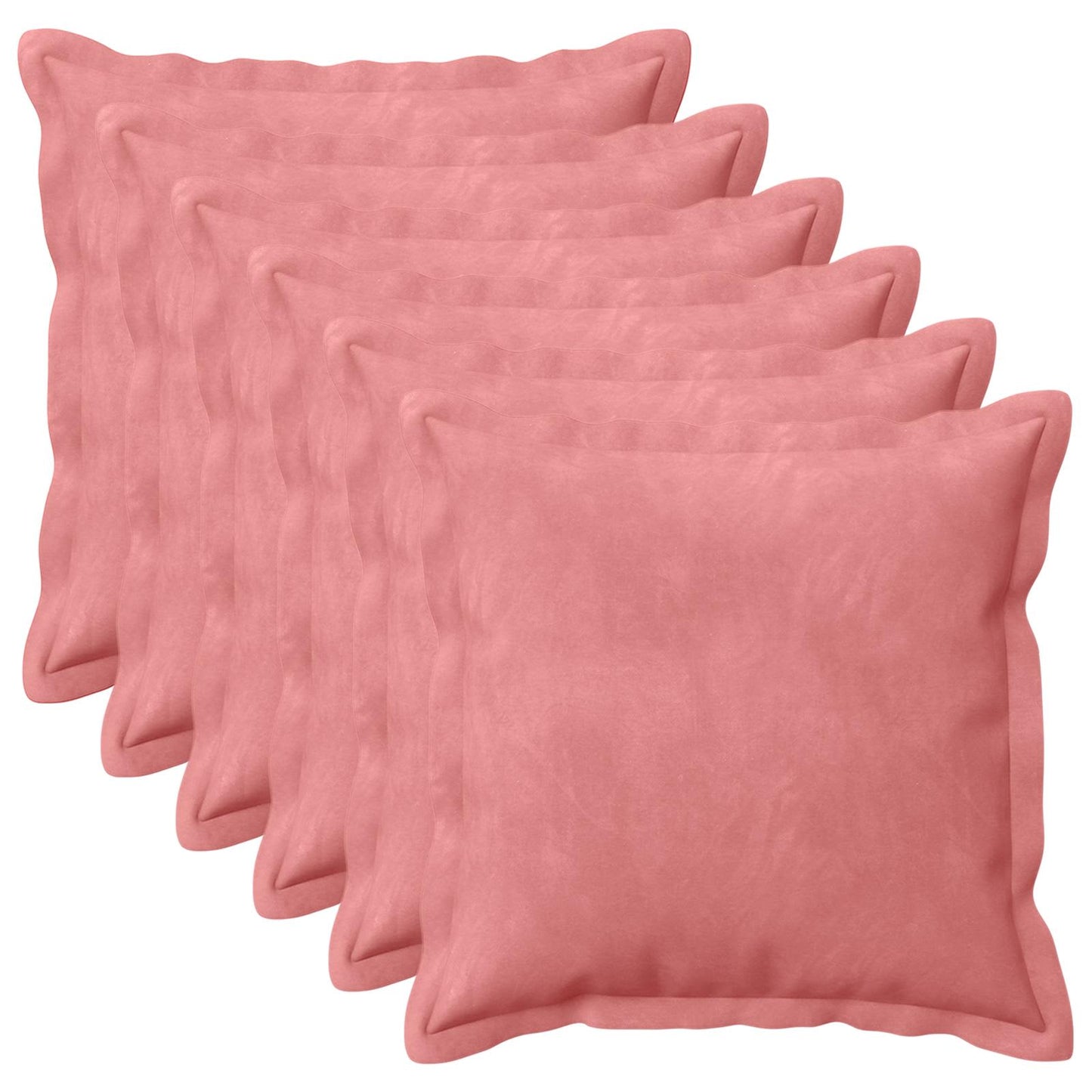 vidaXL Cushion with Pillow HOUTEN 6 pcs Pink Velvet