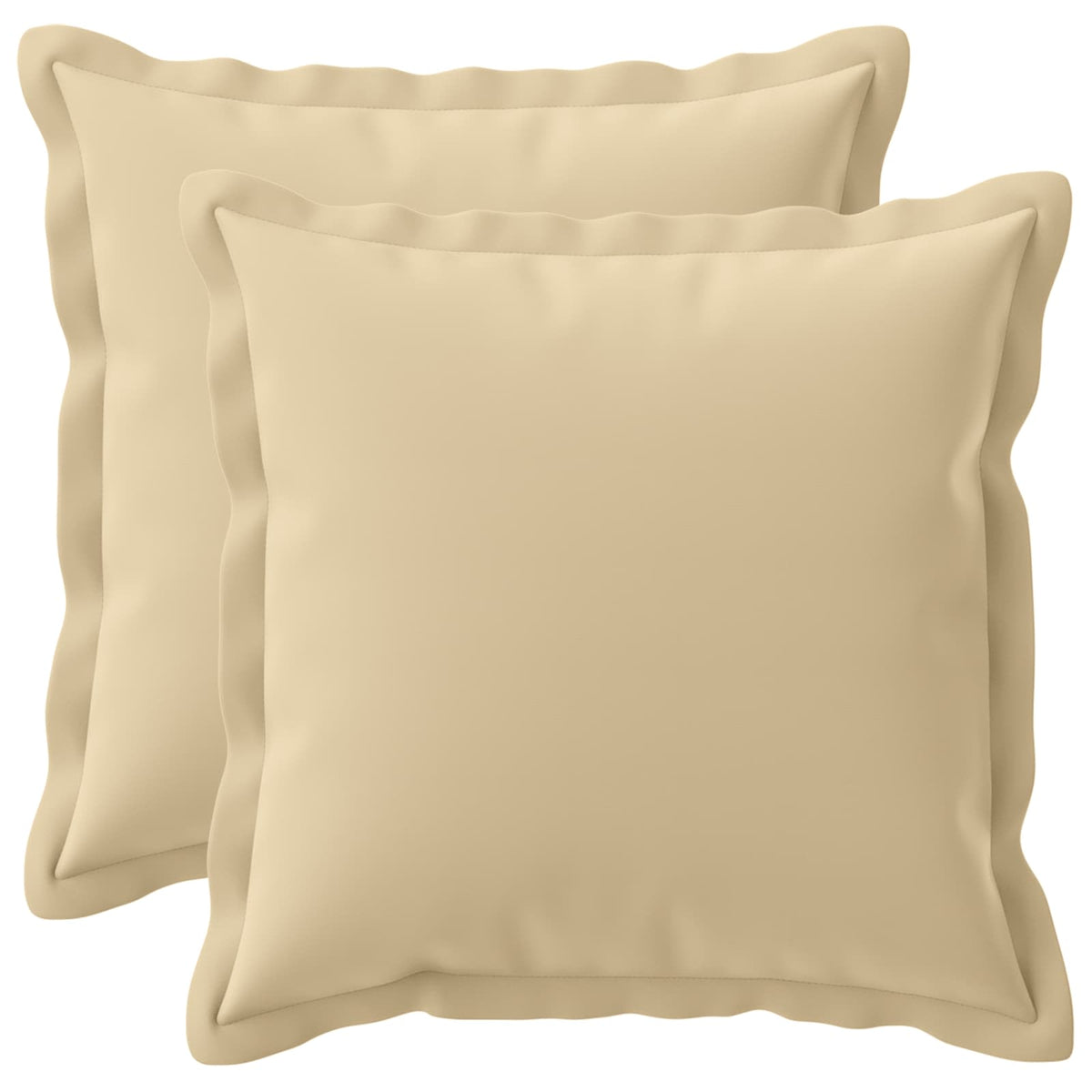 vidaXL Cushion with Pillow HOUTEN 2 pcs Beige Polyester
