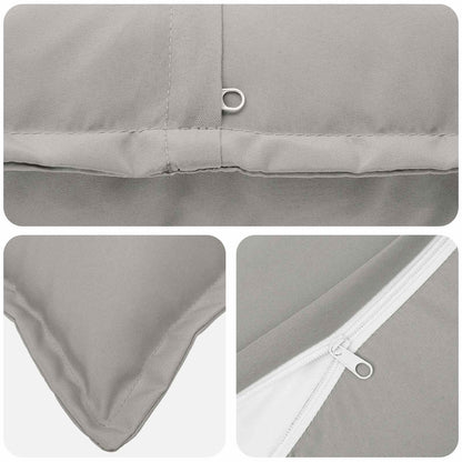 vidaXL Cushion with Pillow HOUTEN 6 pcs Grey Polyester