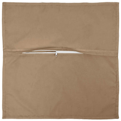 vidaXL Cushion with Pillow HOUTEN 2 pcs Taupe Polyester