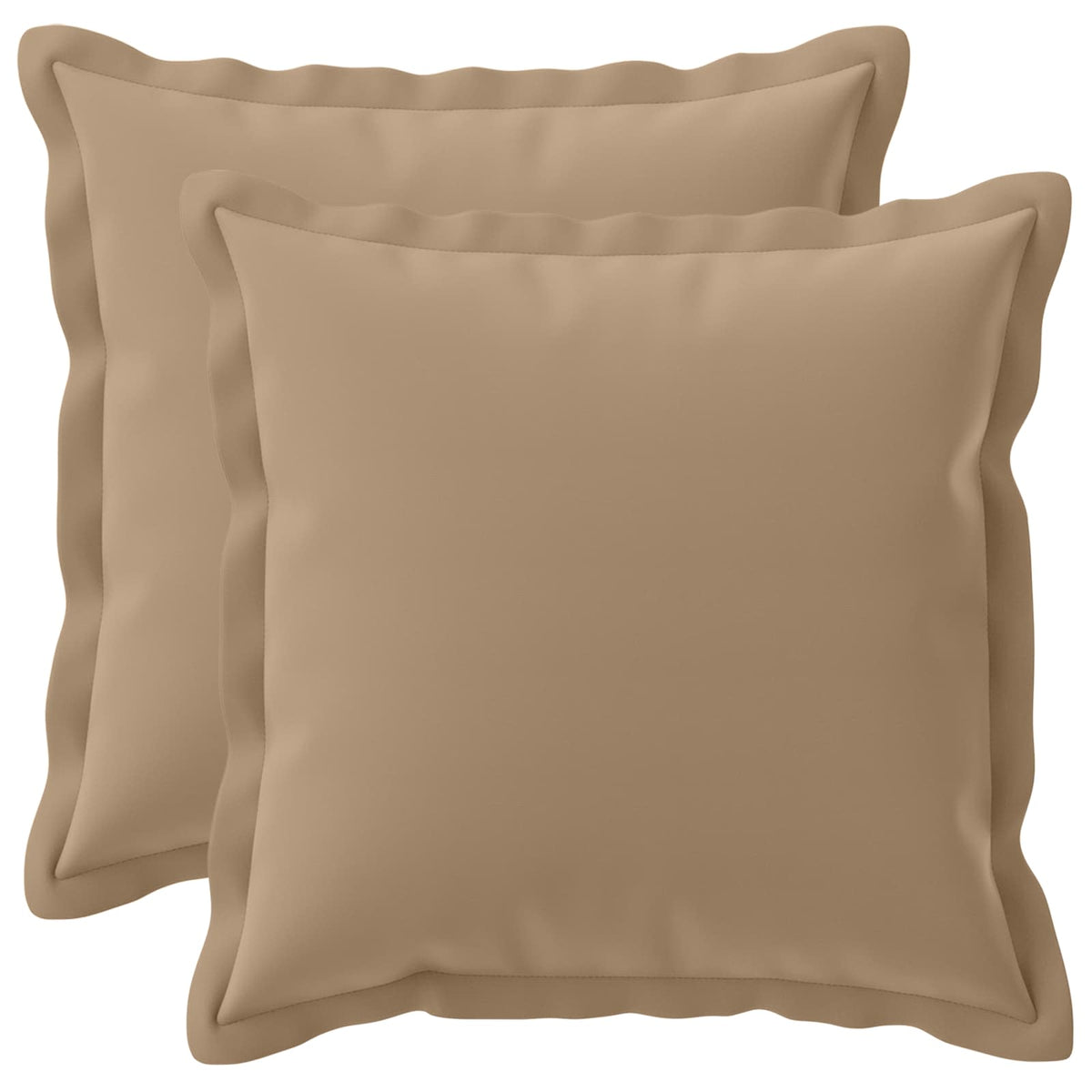 vidaXL Cushion with Pillow HOUTEN 2 pcs Taupe Polyester