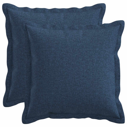 vidaXL Cushion with Pillow HOUTEN 2 pcs Blue Faux Linen