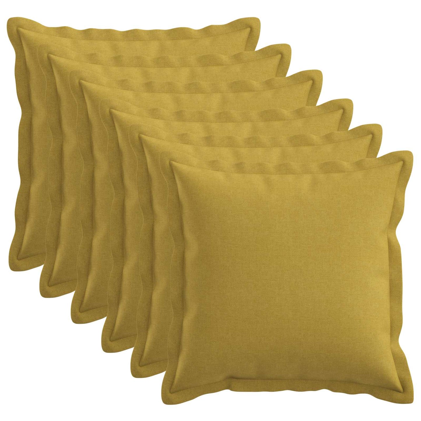 vidaXL Cushion with Pillow HOUTEN 6 pcs Light Green Faux Linen