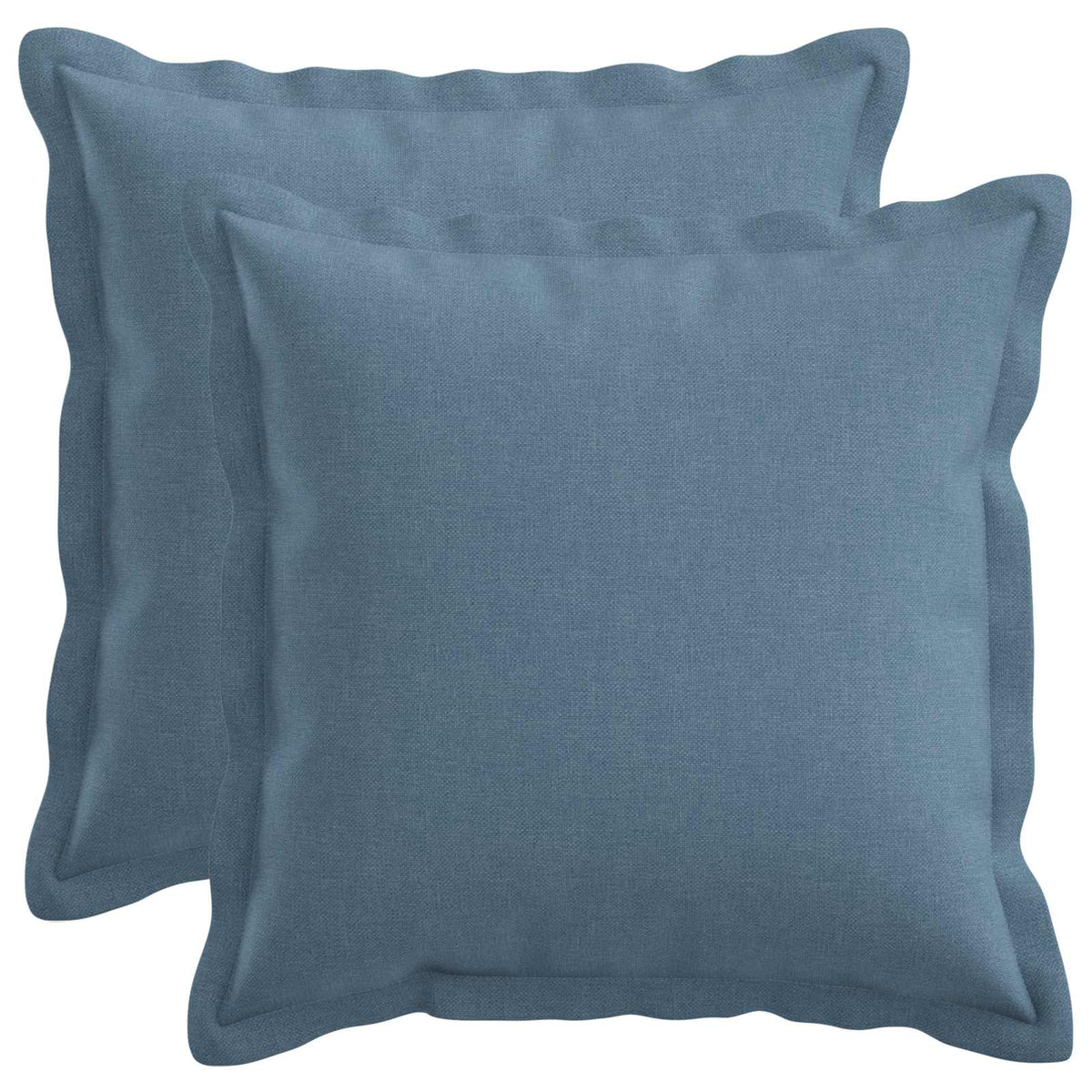 vidaXL Cushion with Pillow HOUTEN 2 pcs Jeans Blue Faux Linen