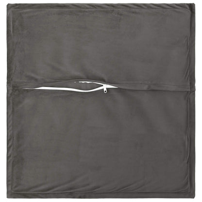 vidaXL Cushion with Pillow HOUTEN 12 pcs Dark Grey Velvet