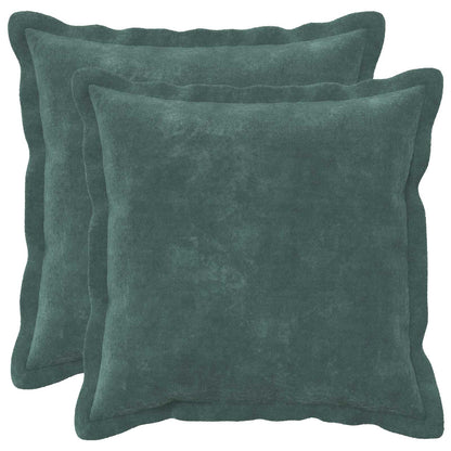 vidaXL Cushion with Pillow HOUTEN 2 pcs Sea Blue Microfiber Fleece