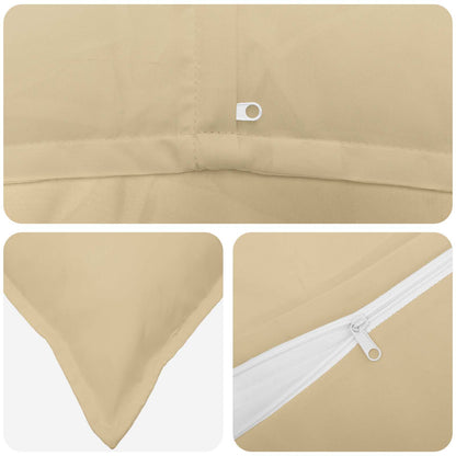 vidaXL Cushion with Pillow HOUTEN 12 pcs Beige Polyester
