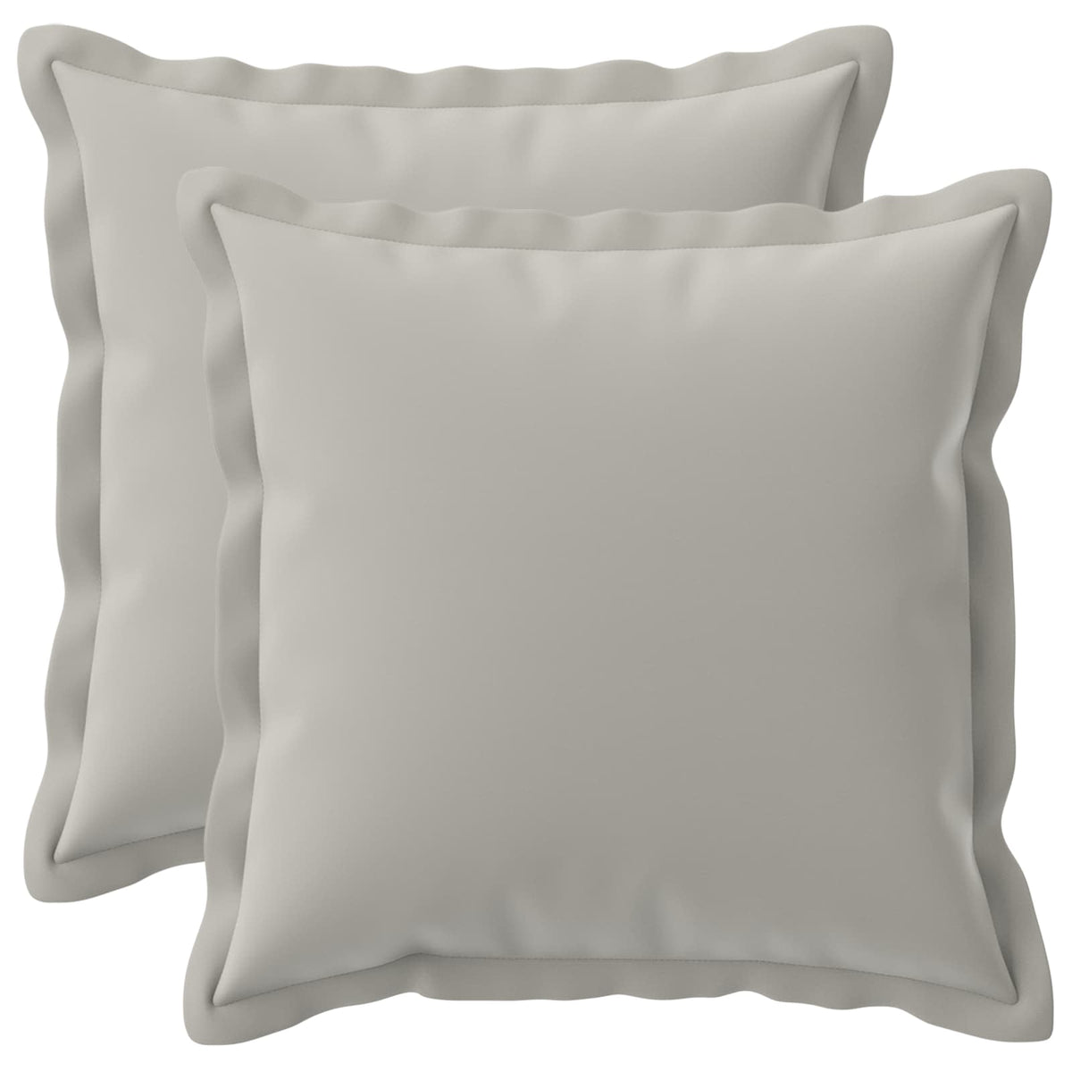 vidaXL Cushion with Pillow HOUTEN 2 pcs Grey Polyester