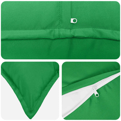 vidaXL Cushion with Pillow HOUTEN 12 pcs Green Polyester