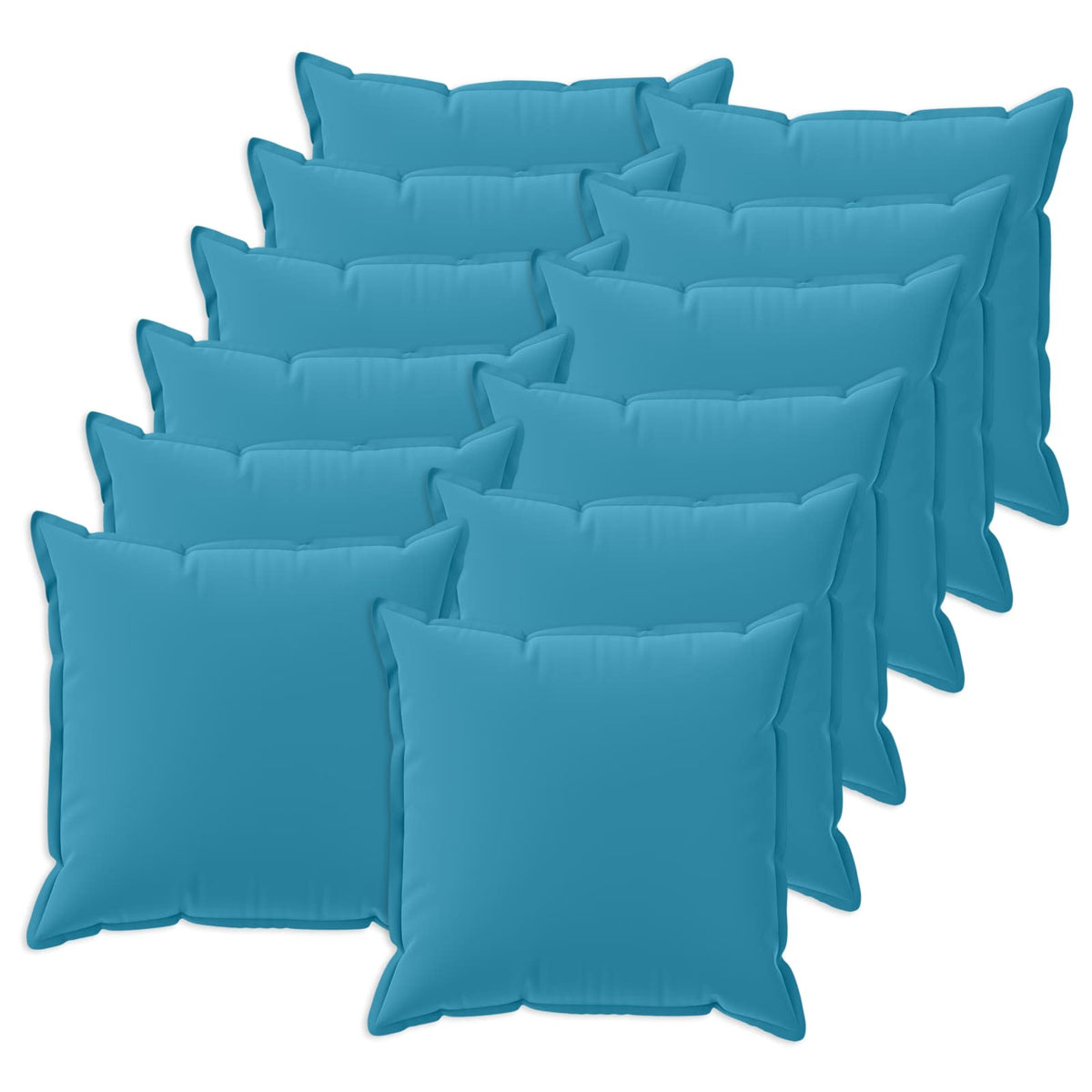vidaXL Cushion with Pillow HOUTEN 12 pcs Light Blue Polyester