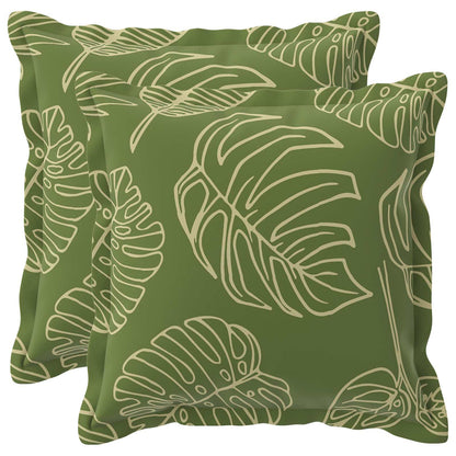 vidaXL Cushion Leaf with Pillow HOUTEN 2 pcs Leaf Design Polyester