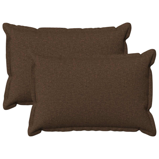 vidaXL Cushion with Pillow HOUTEN 2 pcs Brown Faux Linen