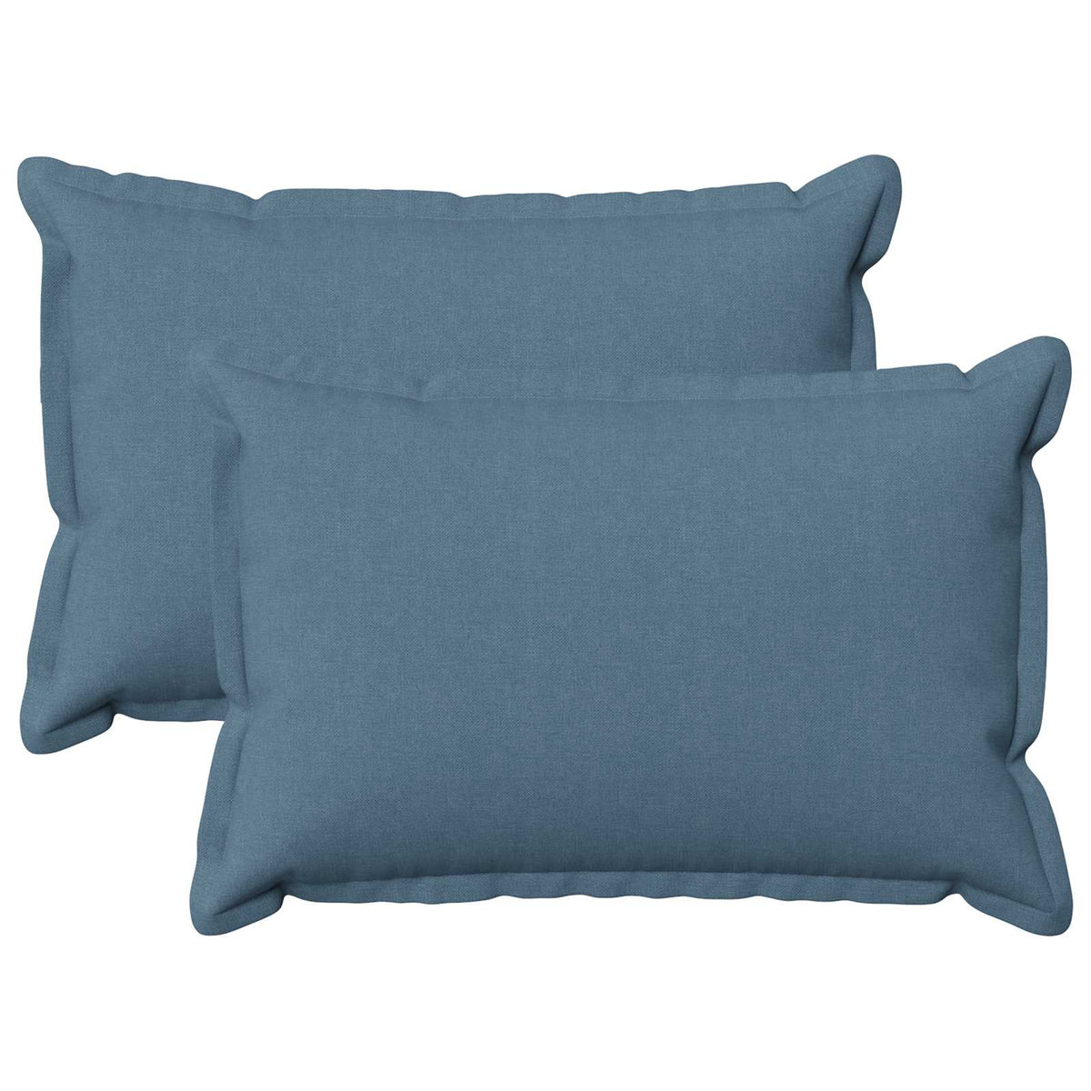 vidaXL Cushion with Pillow HOUTEN 2 pcs Jeans Blue Faux Linen