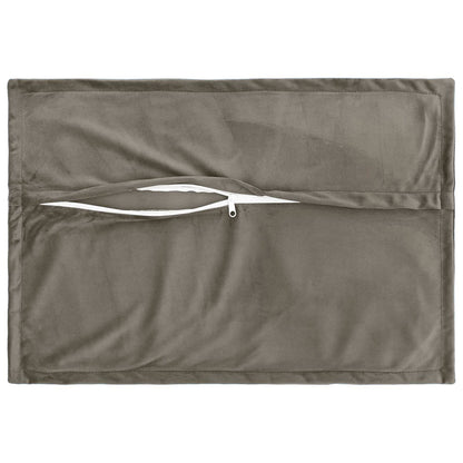 vidaXL Cushion with Pillow HOUTEN 2 pcs Light Grey Velvet