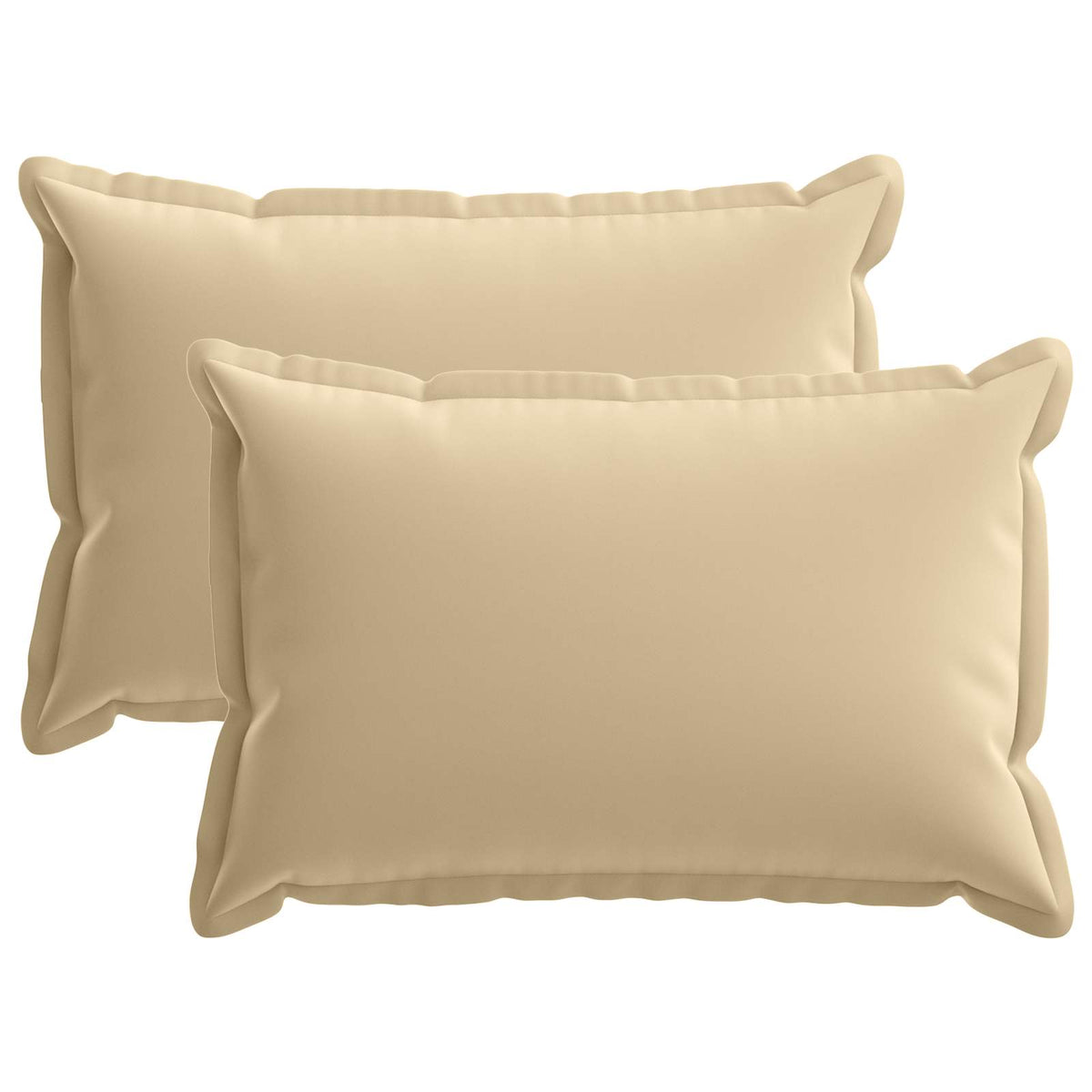 vidaXL Cushion with Pillow HOUTEN 2 pcs Beige Polyester