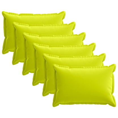 vidaXL Cushion with Pillow HOUTEN 6 pcs Bright Green Polyester
