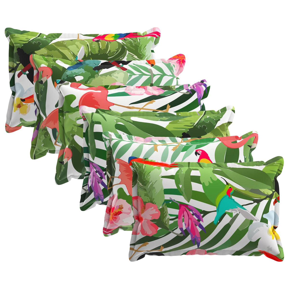 vidaXL Cushion with Pillow HOUTEN 6 pcs Multicolour Polyester