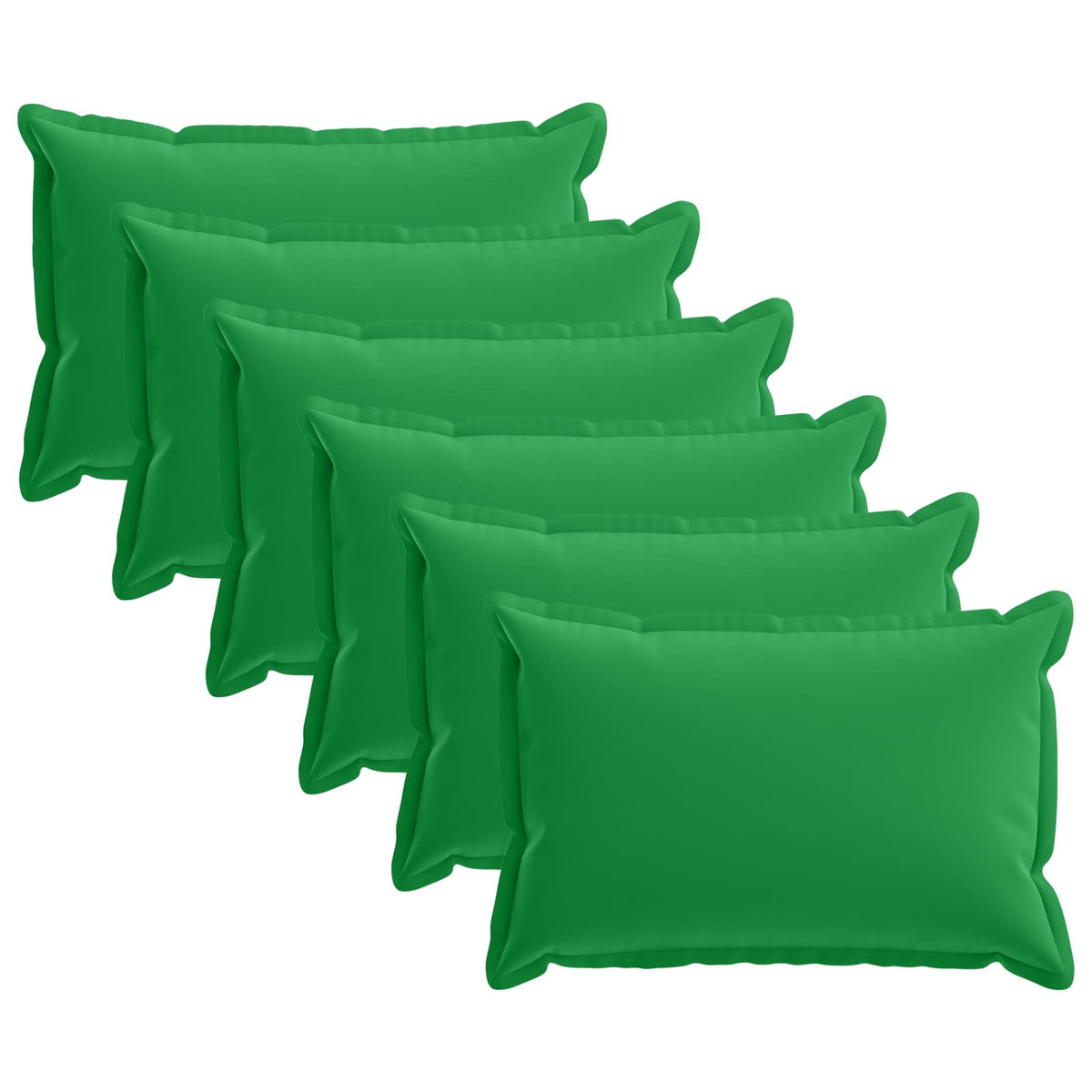 vidaXL Cushion with Pillow HOUTEN 6 pcs Green Polyester