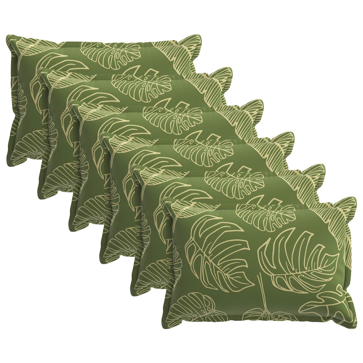 vidaXL Cushion Leaf with Pillow HOUTEN 6 pcs Leaf Design Polyester