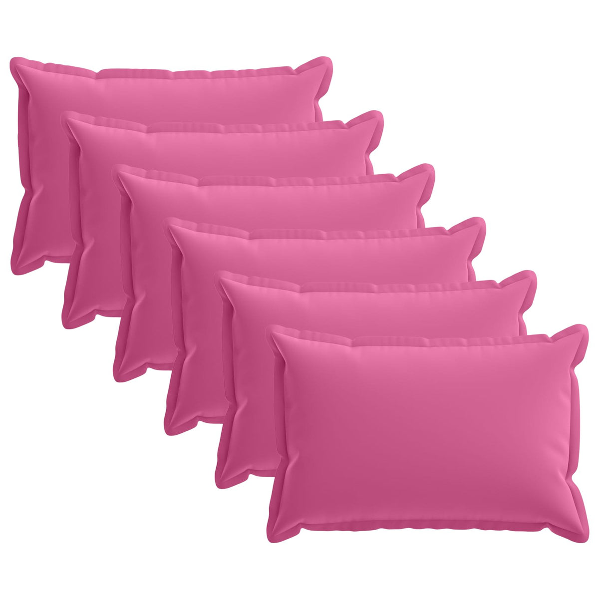 vidaXL Throw Pillow 6 pcs HOUTEN Pink 40 x 60 cm Polyester
