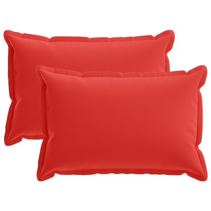 vidaXL Cushion with Pillow HOUTEN 2 pcs Red Polyester