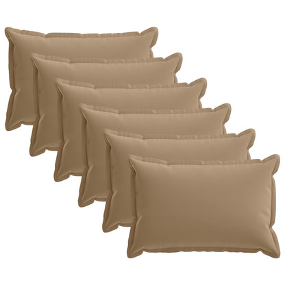 vidaXL Cushion with Pillow HOUTEN 6 pcs Taupe Polyester