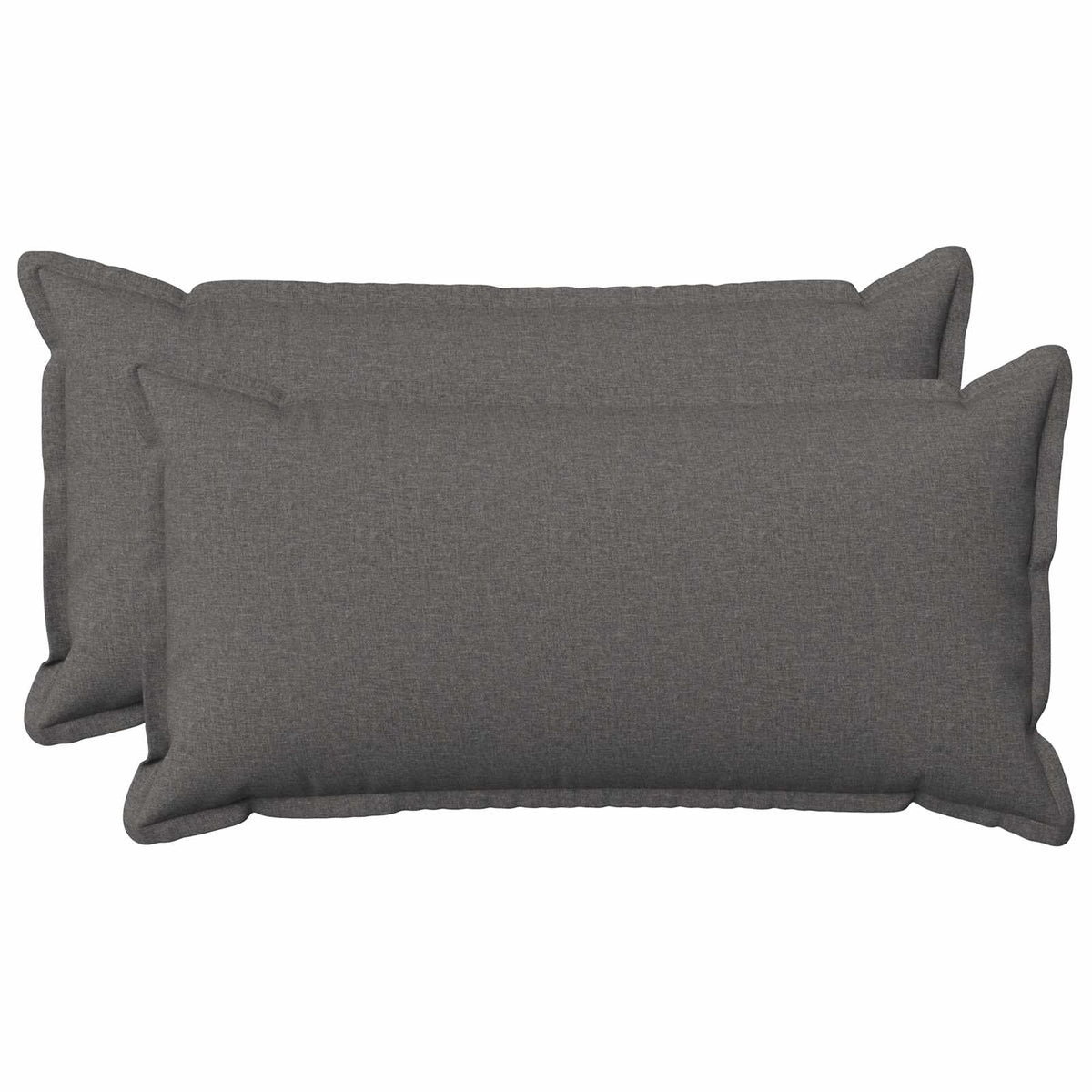 vidaXL Cushion with Pillow HOUTEN 2 pcs Light Grey Faux Linen