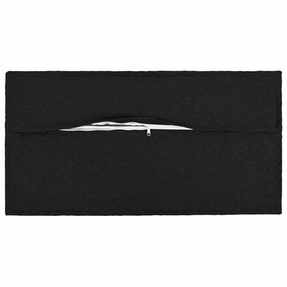 vidaXL Cushion with Pillow HOUTEN 6 pcs Black Faux Linen