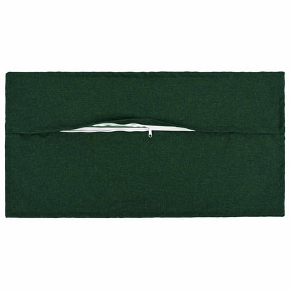vidaXL Cushion with Pillow HOUTEN 2 pcs Dark Green Faux Linen