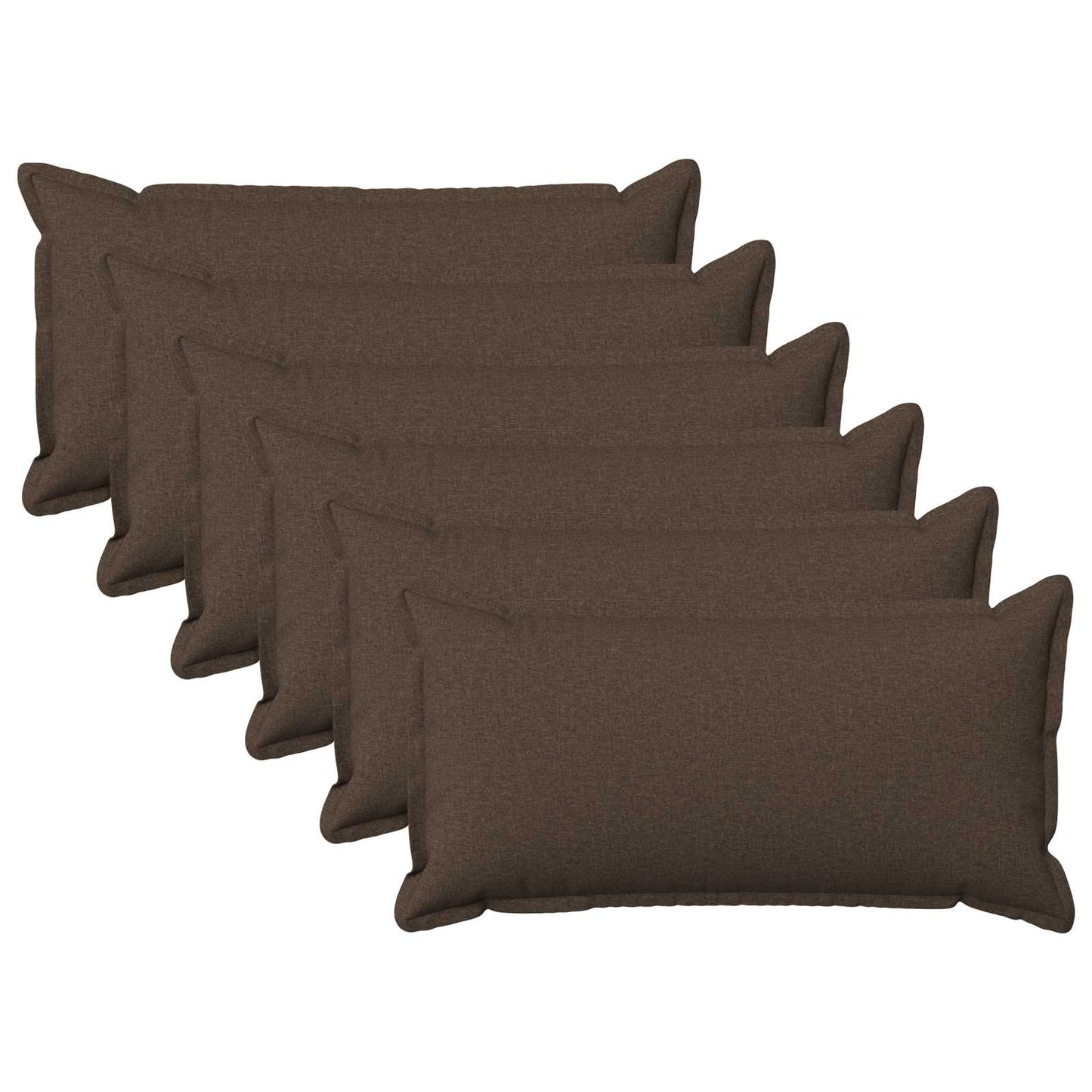 vidaXL Cushion with Pillow HOUTEN 6 pcs Taupe Faux Linen