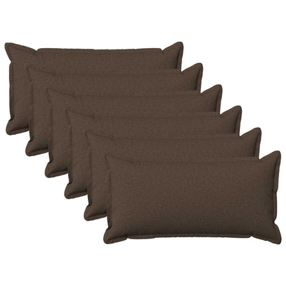 vidaXL Cushion with Pillow HOUTEN 6 pcs Taupe Faux Linen
