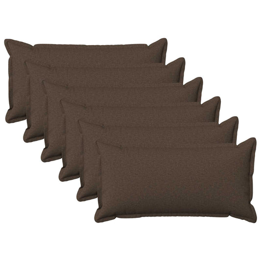 vidaXL Cushion with Pillow HOUTEN 6 pcs Taupe Faux Linen