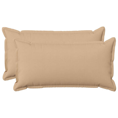 vidaXL Cushion with Pillow HOUTEN 2 pcs Cream Faux Linen